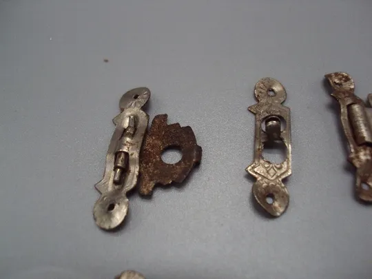 Детали запчасти фрагменты защелки петли для шкатулки лот 8 шт №18579 Недорого