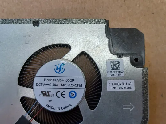номер1059-28 Вентилятор кулер FAN 0N49HW 023.100QM.0011  для Dell  Inspiron 16 Plus 7620 7625  оригінал З аукціону