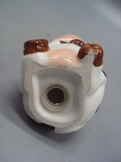 Фигура фарфор статуэтка Европа корова буренка коровка высота 8 см кракелюры №15037 З аукціону