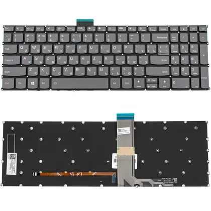 фото, Клавіатура для ноутбука LENOVO (IdeaPad: 3-15, 3-17 series) rus, black, без кадру, підсвічування клавіш (ОРИГИНАЛ)