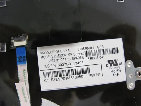 номер1007-1 клавіатура keyboard 6037B0113404 819876-041  для HP Elitebook 840 G3 745 840 848 G3 G4 оригінал Інтернет-аукціон