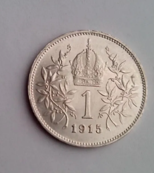 Купити Император АВСТРИИ ФРАНЦ-ИОСИФ , серебряная монета корона 1915 г. nv624