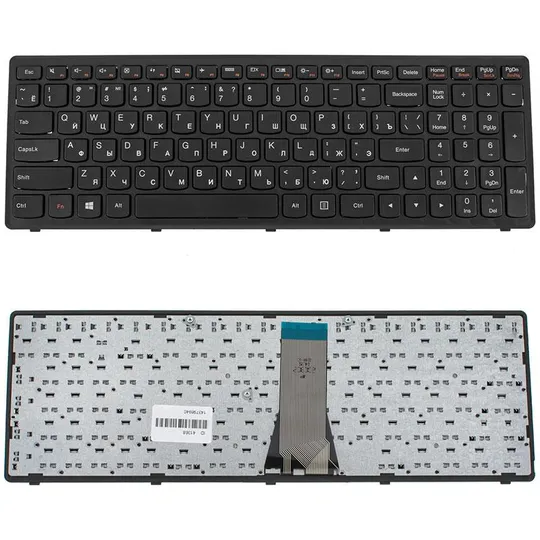 Купити Клавіатура для ноутбука LENOVO (Flex 15, Flex 15D, G500s, G505s, S510p) rus, black, black frame
