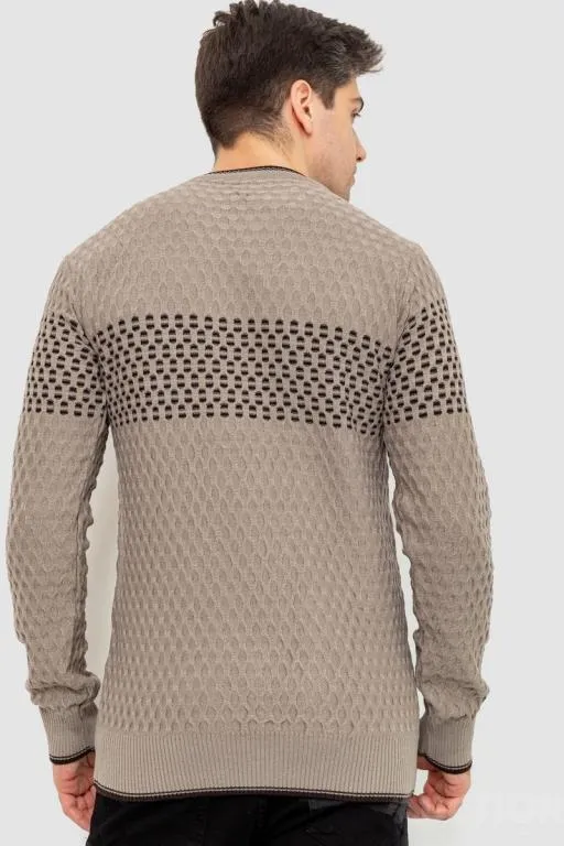 Свитер мужской, цвет мокко, 214R606 Продаж