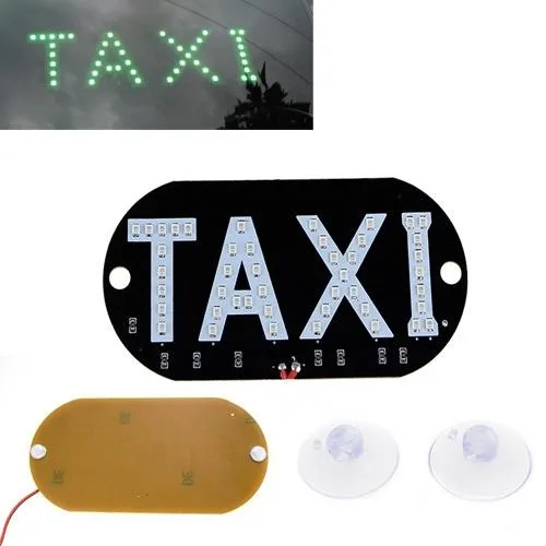 Автомобильное LED табло табличка Такси TAXI 12В, зеленое Ціна