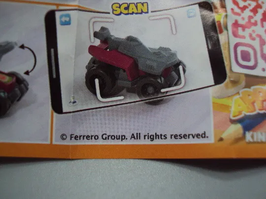 Фигурка киндер сюрприз VQ064 Ferrero машинка монстр-трак с языком Monster Truck №18595л Інтернет-аукціон