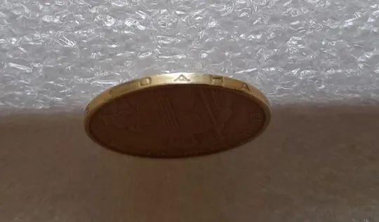 (3689) 1 гривня 2006 попадання стороннього предмету при чеканці (1 гривна 2006 брак раковина) Недорого