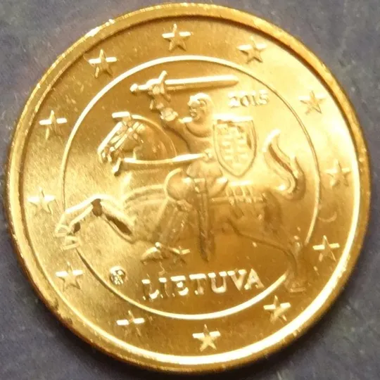 1 євроцент 2015 Литва UNC Ціна