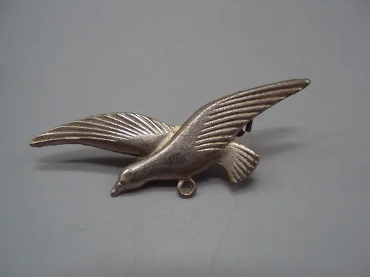 Знак детский брошка контурный птица чайка птичка №17051 З аукціону