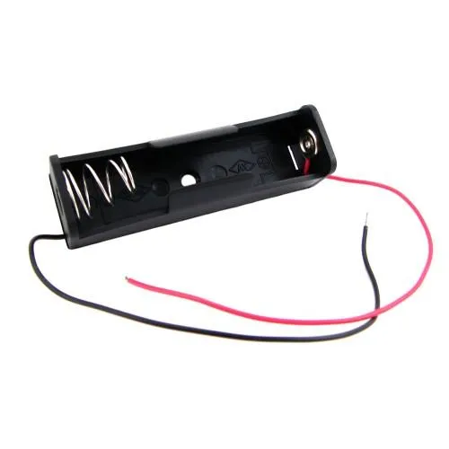 Отсек для 1 батареи 18650, 3.7В бокс кейс с проводами, Arduino Ціна