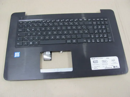 номер0227-2 Кришка панель палмрест клавіатура 39XK9TCJN10 13NB0A01AP341  для ASUS F756U X756 оригінал Ціна