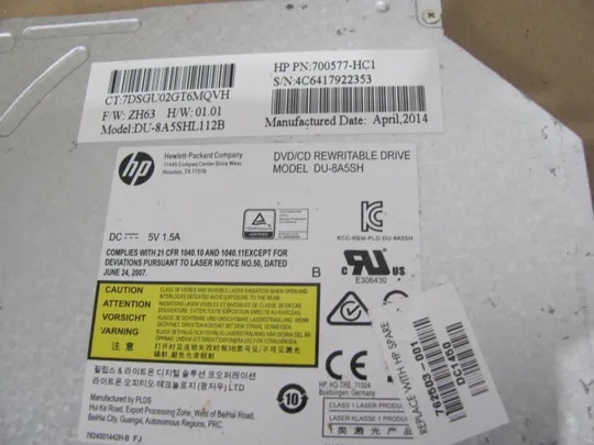409-16 DVD привід  для  HP Pavilion 15-P    оригінал З аукціону