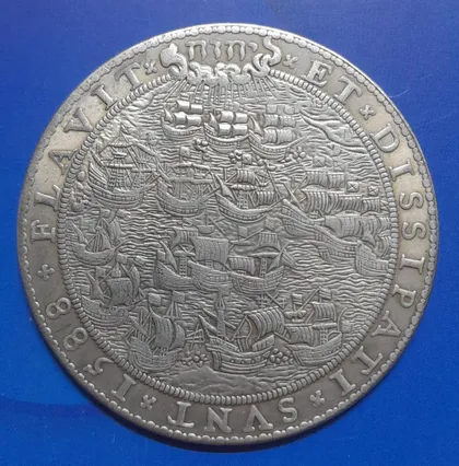 фото, Нідерланди. Памятна колекційна монета 1588 року.  Копія.