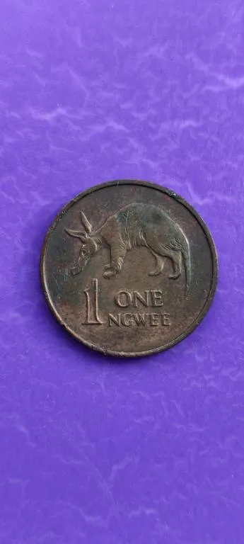 Монета Трубкозуб -аадварк Африканский 1 нгве 1983 года Замбия kd823 Ціна