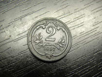 фото, 2 гелера 1897 Австро-Угорщина