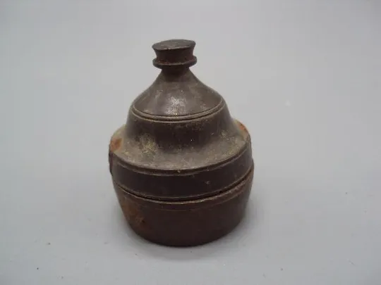 Футляр коробочка для гири бронза чехол для гирьки высота 4,2 см №13503 Недорого