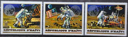 фото, Гаити космос Аполло-17 1973 Надпечатка