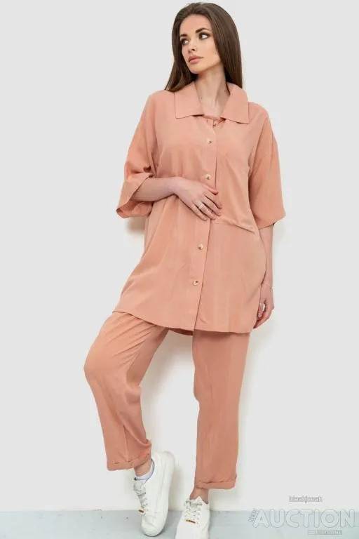 Купити Костюм женский, цвет пудровый, 102R5227