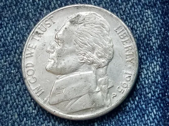 США, 5 центов (1995 г.) P. Архитектура. Здание. Ціна