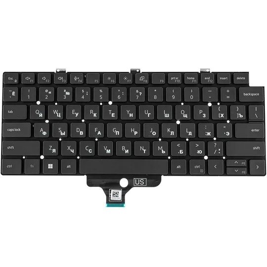 Купити Клавіатура для ноутбука DELL (Latitude: 5320, 5330, 7300), rus, black, без фрейму