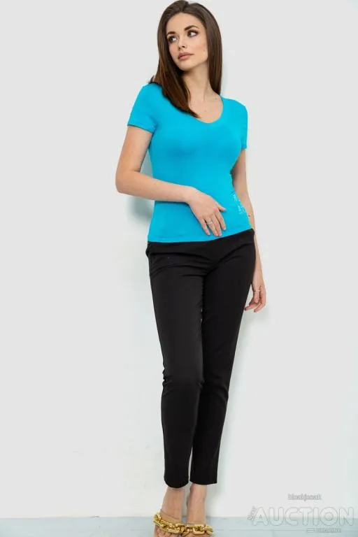 Купити Футболка женская, цвет голубой, 186R528