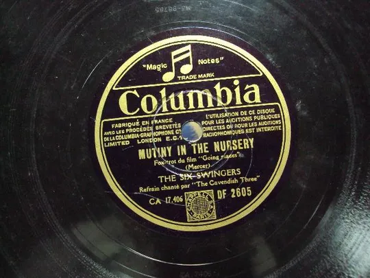 пластинка сolumbia The Six Swingers – Hold Tight (The Fish Song) / Mutiny In the Nursery №2601-к Характеристики
