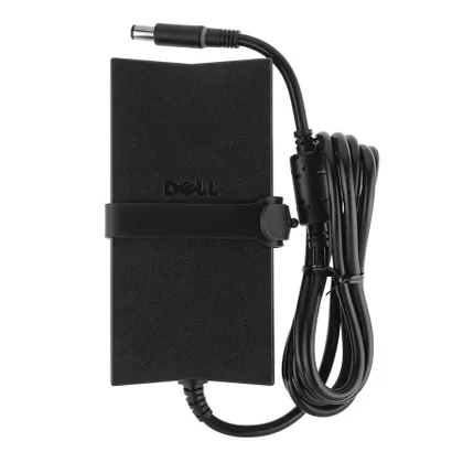 фото, Оригінальний блок живлення для ноутбука DELL 19.5V, 6.7A, 130W, 7.4*5.0-PIN, Black, SLIM RECTANGULAR