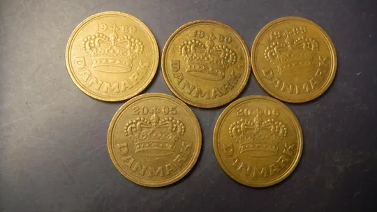 50 оре Данія (порічниця) 5шт, всі різні Ціна