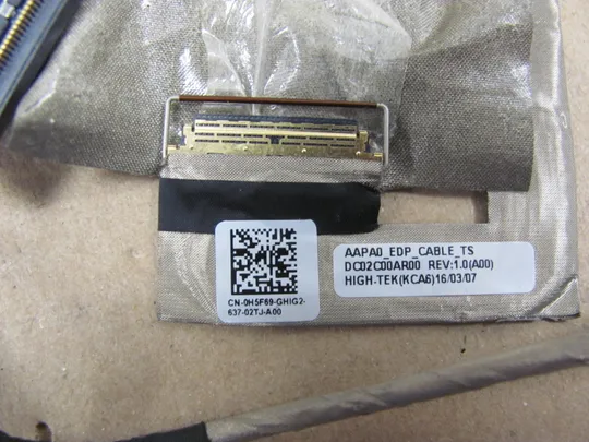 632-7 шлейф 0H5F69 DC02C00AR00 DC02C00AR10 для Dell Precision 7510 7520 P53F оригінал Де купити