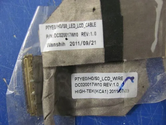 №143-10 Шлейф матриці DC020017W10 для ASPIRE 7750G 7560G 7750 7560 Gateway NV75S NV77H P7YS0 оригінал З аукціону