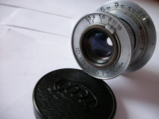 Объектив Фэд 1:3,5, f=50mm M-39 [фуляр,передняя крышка оригинальная] No 3024 Ціна