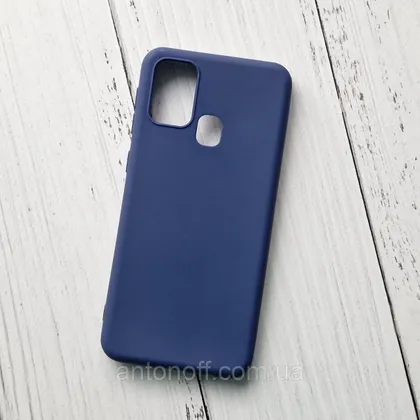 фото, Чохол Samsung F415F Galaxy F41 для телефону силіконовий Синій