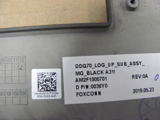 767-1 Кришка панель палмрест 0036Y0 AM2F1000701  для Dell Alienware Area 51m  оригінал Інструкція