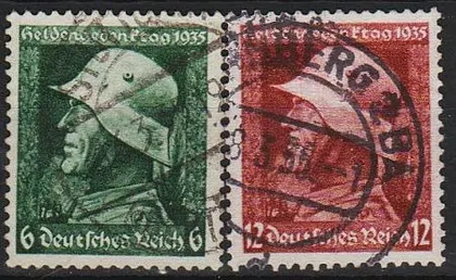 фото, 1935 - Рейх - Пам'яті героїв Mi.569-70 _4.0 €