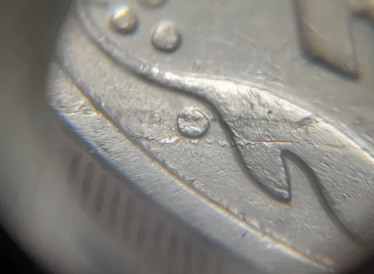 (889) 50 копійок 1992 1ААм розшарування металу (расслоение) на реверсі (50 копеек 19921ААм брак) З аукціону