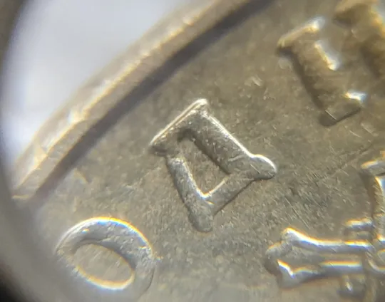 (5190) 1 гривня 2012 двійний удар вліво на буквах "ВОЛОДИМИР" на реверсі (1 гривна 2012 брак) Інтернет-аукціон