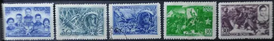 СССР Герои ВОВ 1944 СК 795-799 Ціна