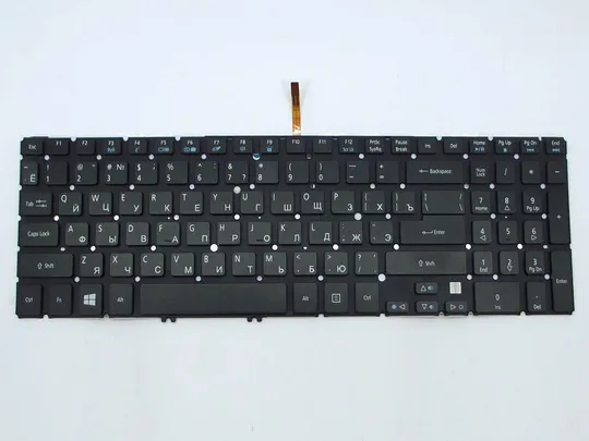 Клавиатура для ACER Aspire M5-581, M5-581G, M5-581T ( RU Black без рамки с подсветкой). З аукціону