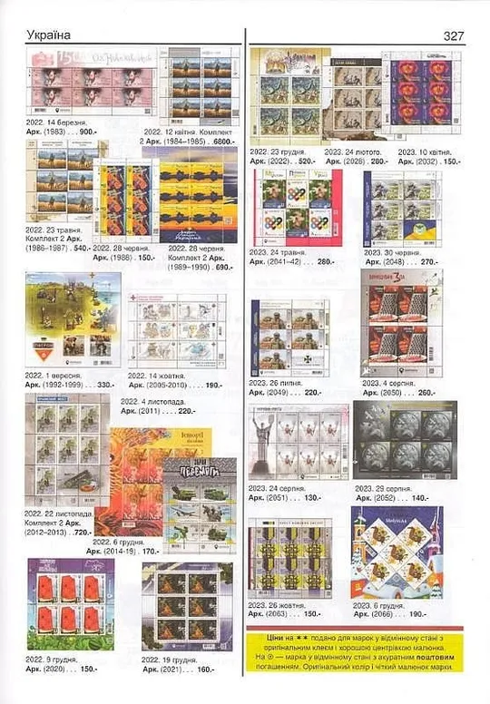 2024 - Мулик - Поштові марки України 1918-2023 - *.pdf Характеристики