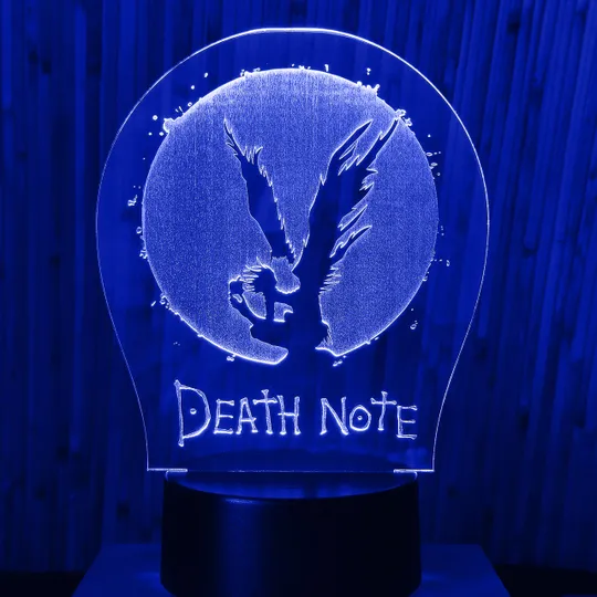 Акриловий світильник-нічник Зошит Смерті синій tty-n000301 Ціна