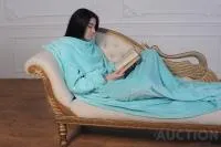 Рукоплед Плед з рукавами і кишенями з мікрофібри 200х150. ментол Продаж