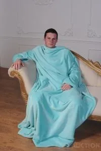 Рукоплед Плед з рукавами і кишенями з мікрофібри 200х150. ментол Де купити