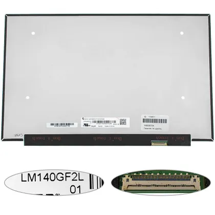 фото, Матриця 14.0" LM140GF2L01 (2560*1600, 40pin(eDP, 400cd/m2 (!!!), IPS, передача кольорів: 100% sRGB),, LED, SLIM (без планок і