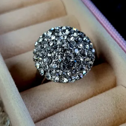 фото, Кільце з камінцями, вечірнє, регульоване