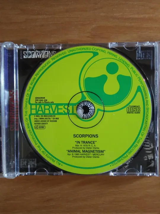 Audio CD,  Scorpions,  In Trance 1975/Animal Magnetism 1980, 2 x 1 Ціна