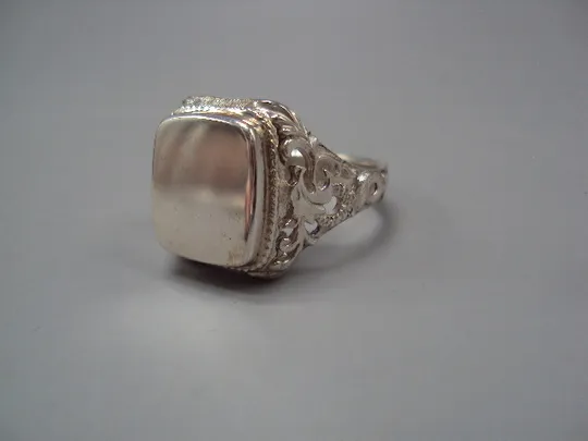 Мужское кольцо ажурный перстень печатка серебро 925 проба Украина вес 12,07 г размер 24 №15947 Продаж