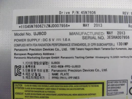 номер0156-3 DVD-привод DS-8A8SH GT80N UJ8C0 для Lenovo Thinkpad T530 W530 T420 T520 T510 оригінал Де купити