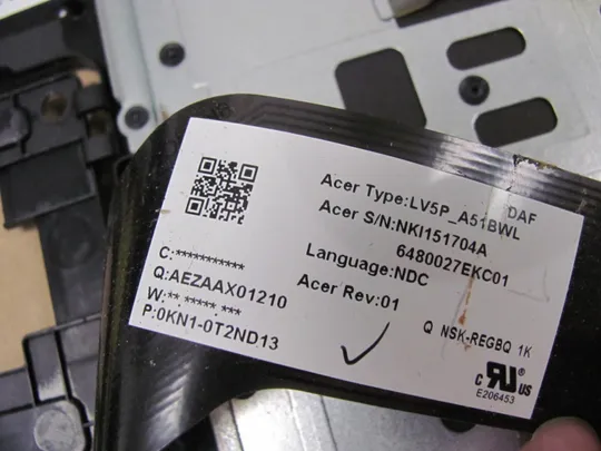 740-27 Кришка панель палмрест клавіатура робоча з підсвіткою EAZAB003010 EAZAAX01210 для  Acer Aspire F5-573G E5-575 P259 E5-573 E5-576 N16Q2 оригінал Інструкція