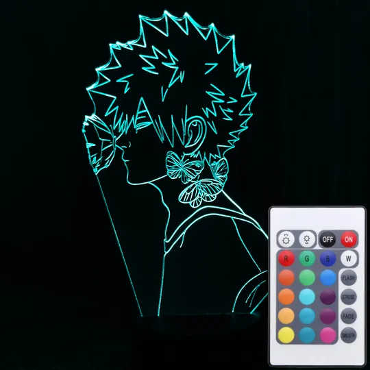Акриловий світильник-нічник з пультом 16 кольорів Ізуку Мідорія 3 tty-n001631 Ціна