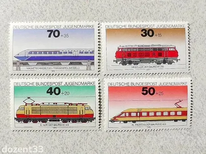 фото, Серія поштових марок Німеччина " Транспорт " 1973 рік